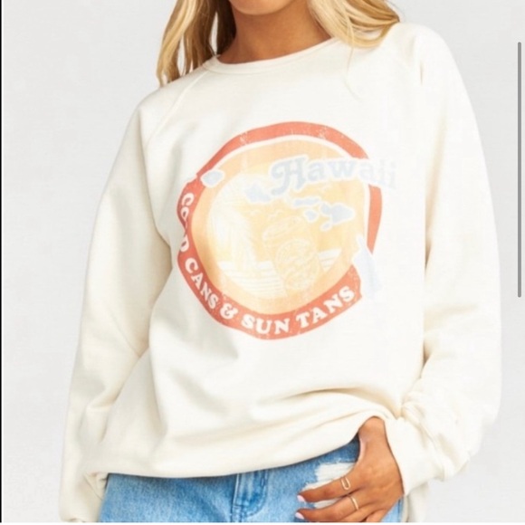 Salty Blonde x Show Me Your Mumu Hawaii Sweatshirt - Picture 4 of 7